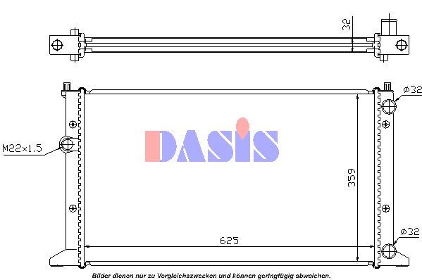 AKS DASIS radiatorius, variklio aušinimas 040005N